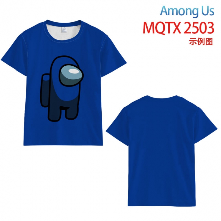 Among Us Full color printing flower short sleeve T-shirt S-5XL, 8 sizes  MQTX2503