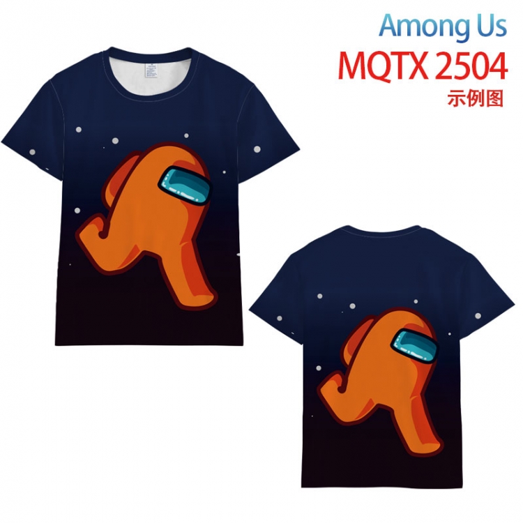 Among Us Full color printing flower short sleeve T-shirt S-5XL, 8 sizes  MQTX2504