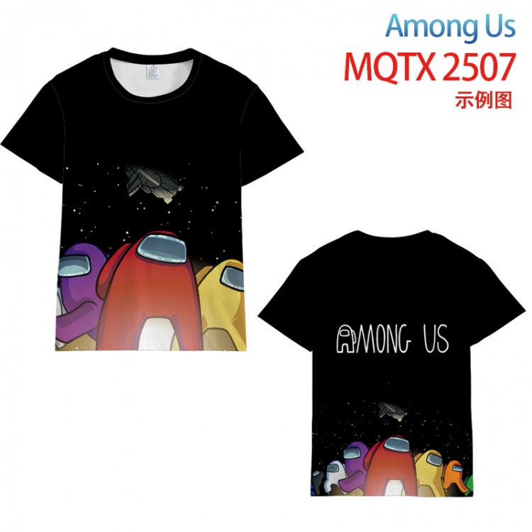 Among Us Full color printing flower short sleeve T-shirt S-5XL, 8 sizes  MQTX2507
