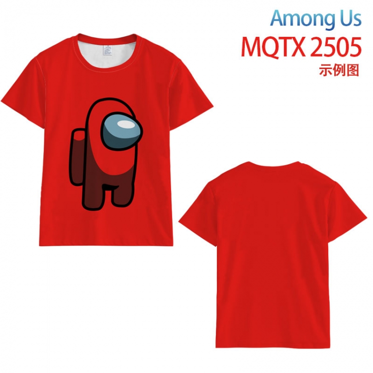 Among Us Full color printing flower short sleeve T-shirt S-5XL, 8 sizes  MQTX2505