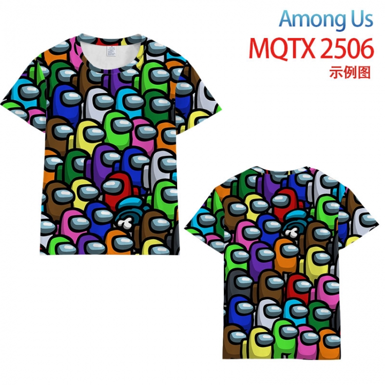 Among Us Full color printing flower short sleeve T-shirt S-5XL, 8 sizes  MQTX2506