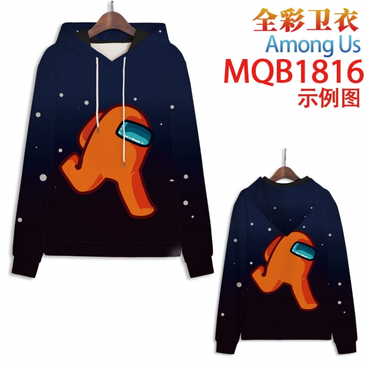 Among Us Full Color Patch pocket Sweatshirt Hoodie 8 sizes from  XS to 4XL MQB1816