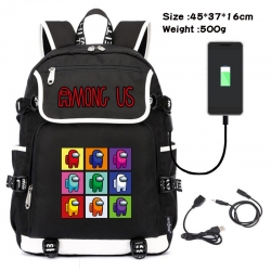 Among us Game backpack USB  da...