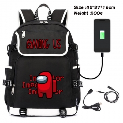 Among us Game backpack USB  da...