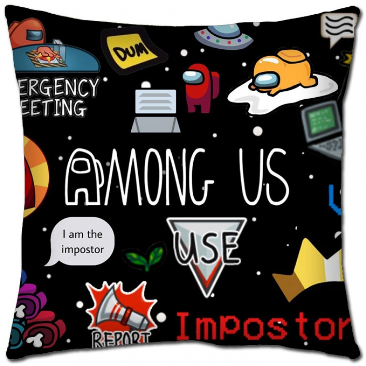Among Us Anime square full-color pillow cushion 45X45CM NO FILLING A2-24