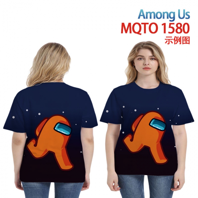 Among Us Full color printing flower short sleeve T-shirt 2XS-4XL, 9 sizes MQTO1580