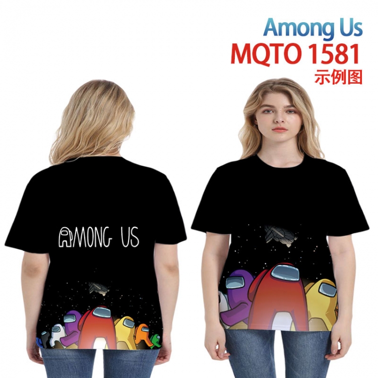 Among Us Full color printing flower short sleeve T-shirt 2XS-4XL, 9 sizes MQTO1581