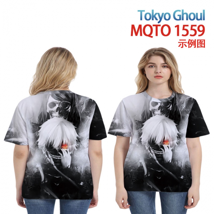 Tokyo Ghoul Full color printing flower short sleeve T-shirt 2XS-4XL, 9 sizes MQTO1559