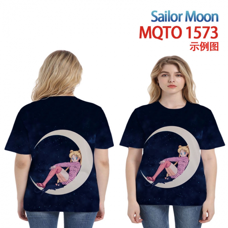 Sailor Moon Full color printing flower short sleeve T-shirt 2XS-4XL, 9 sizes MQTO1573