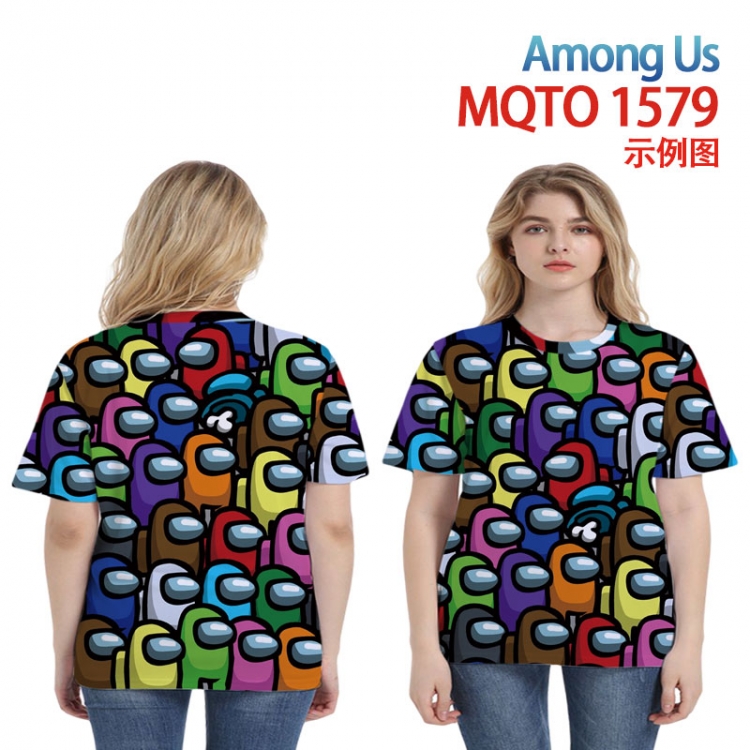 Among Us Full color printing flower short sleeve T-shirt 2XS-4XL, 9 sizes MQTO1579