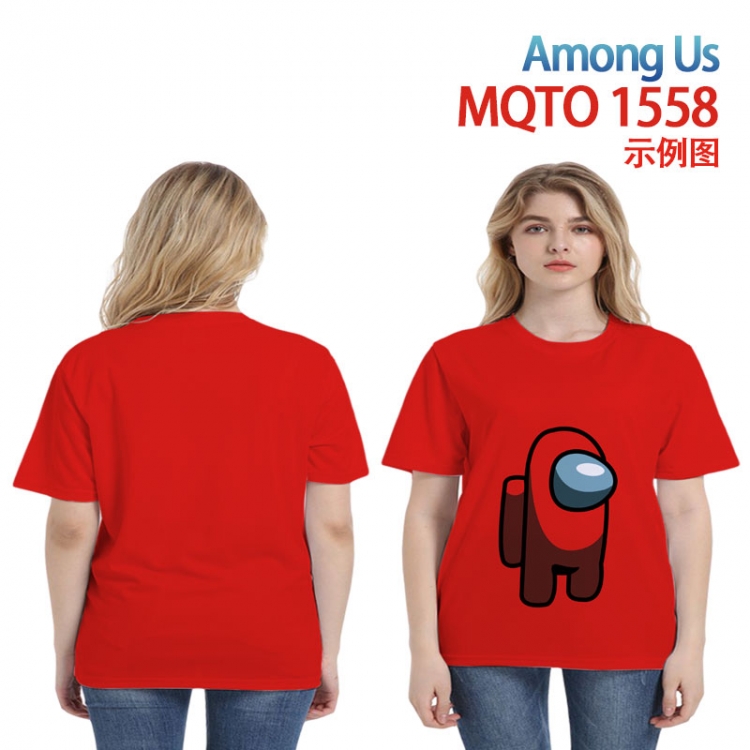 Among Us Full color printing flower short sleeve T-shirt 2XS-4XL, 9 sizes MQTO1558