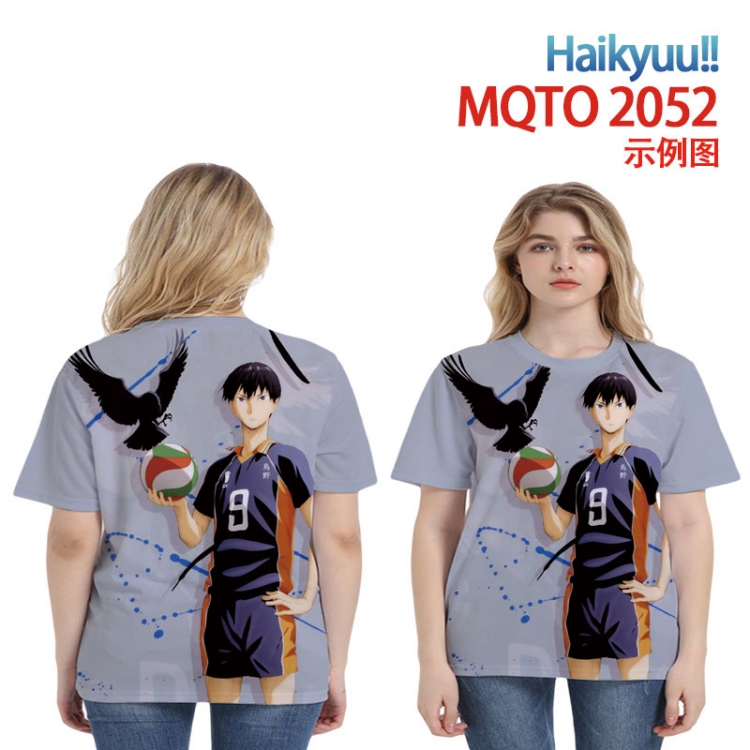 Haikyuu!! Full color printing flower short sleeve T-shirt 2XS-4XL, 9 sizes MQTO2052