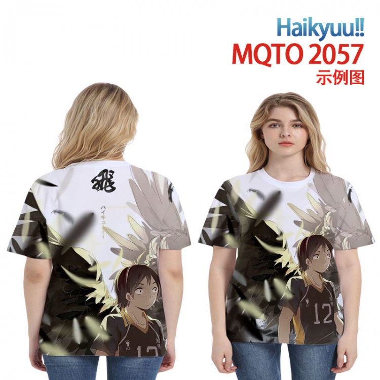 Haikyuu!! Full color printing flower short sleeve T-shirt 2XS-4XL, 9 sizes MQTO2057
