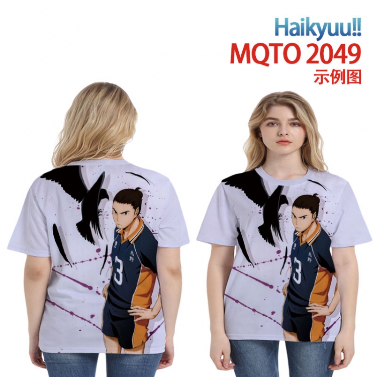 Haikyuu!! Full color printing flower short sleeve T-shirt 2XS-4XL, 9 sizes MQTO2049