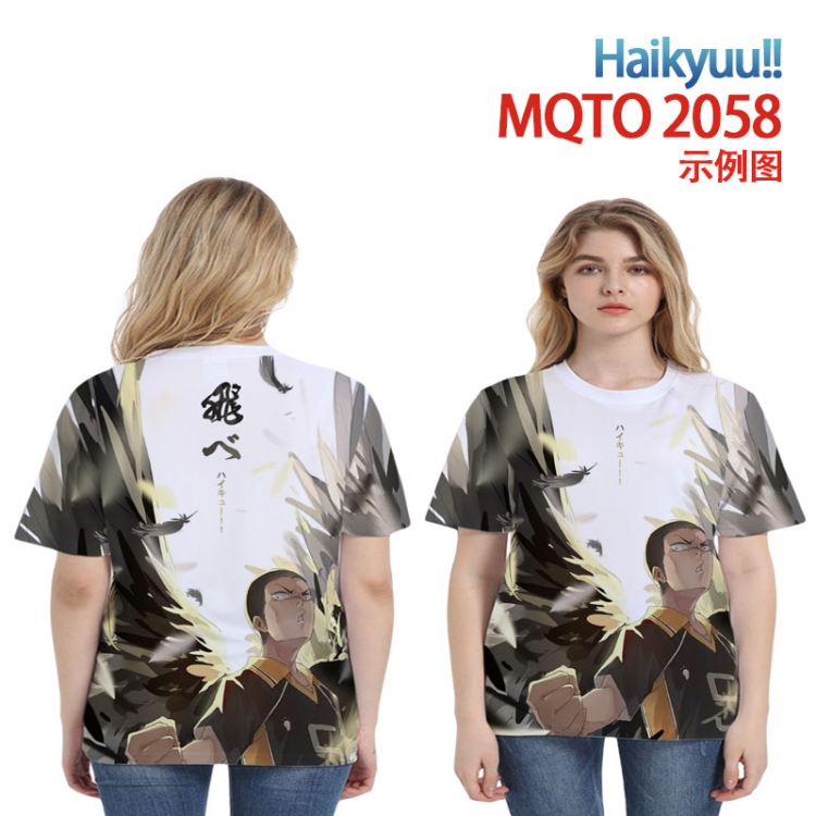 Haikyuu!! Full color printing flower short sleeve T-shirt 2XS-4XL, 9 sizes MQTO2058