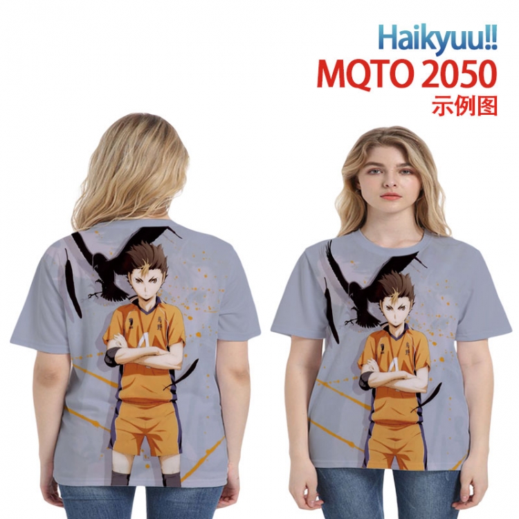 Haikyuu!! Full color printing flower short sleeve T-shirt 2XS-4XL, 9 sizes MQTO2050