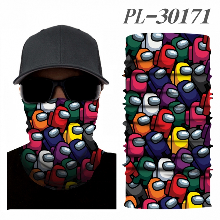 Among Us Color printing magic turban scarf- price for 5 pcs PL30171