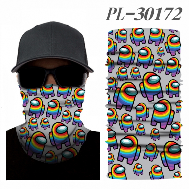 Among Us Color printing magic turban scarf- price for 5 pcs  PL30172