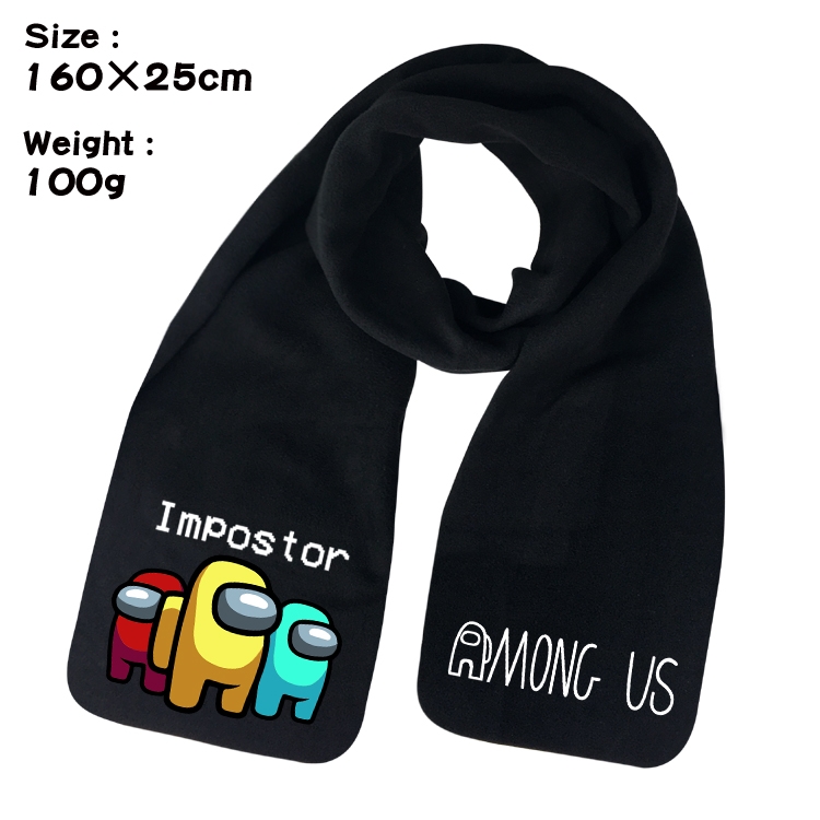 Among Us-5 Anime Full color velvet scarf 160X25CM 100G