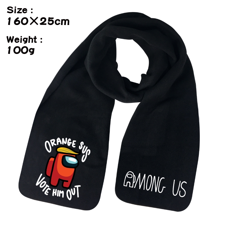 Among Us-4 Anime Full color velvet scarf 160X25CM 100G