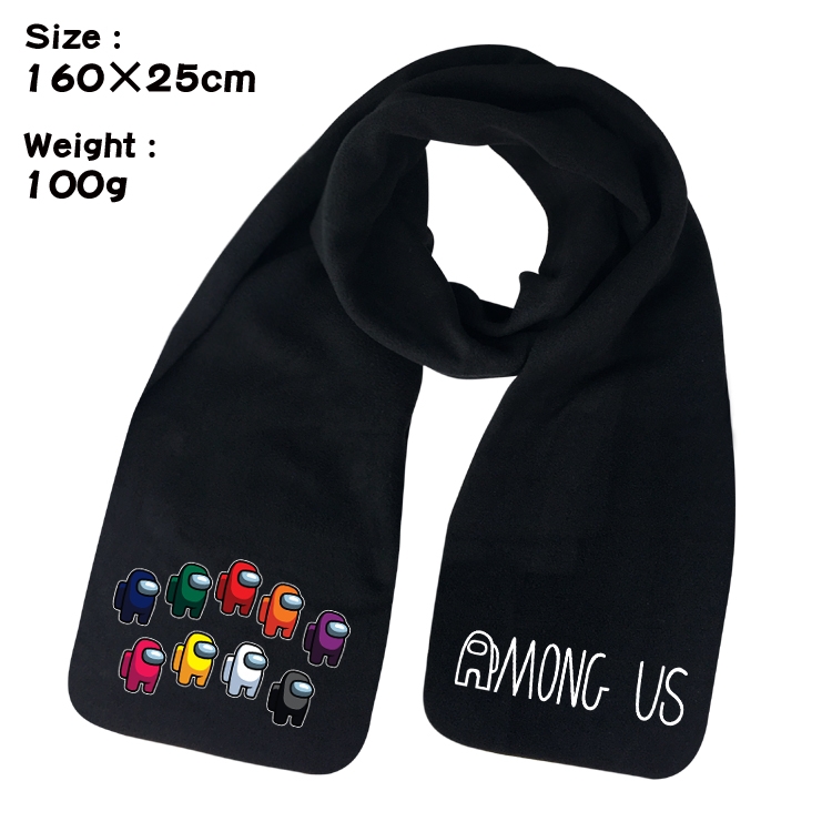 Among Us-6 Anime Full color velvet scarf 160X25CM 100G