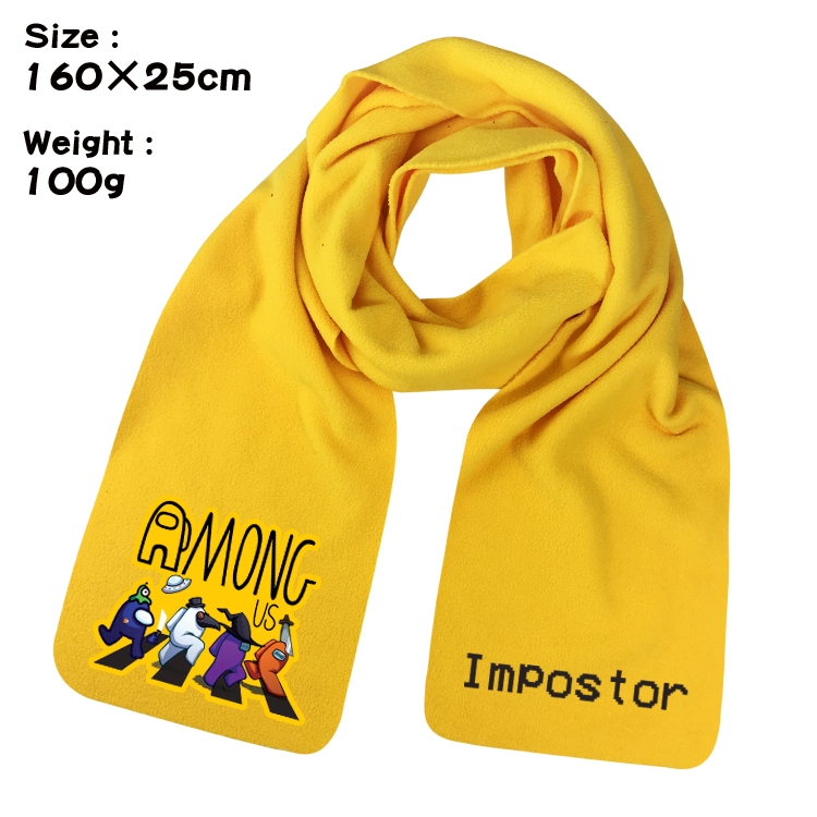 Among Us-7 Anime Full color velvet scarf 160X25CM 100G