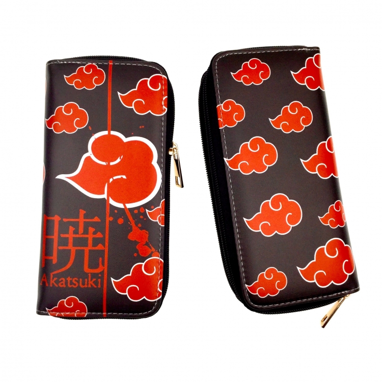 Naruto 2 Full Color Printing Long section Zipper Wallet Purse