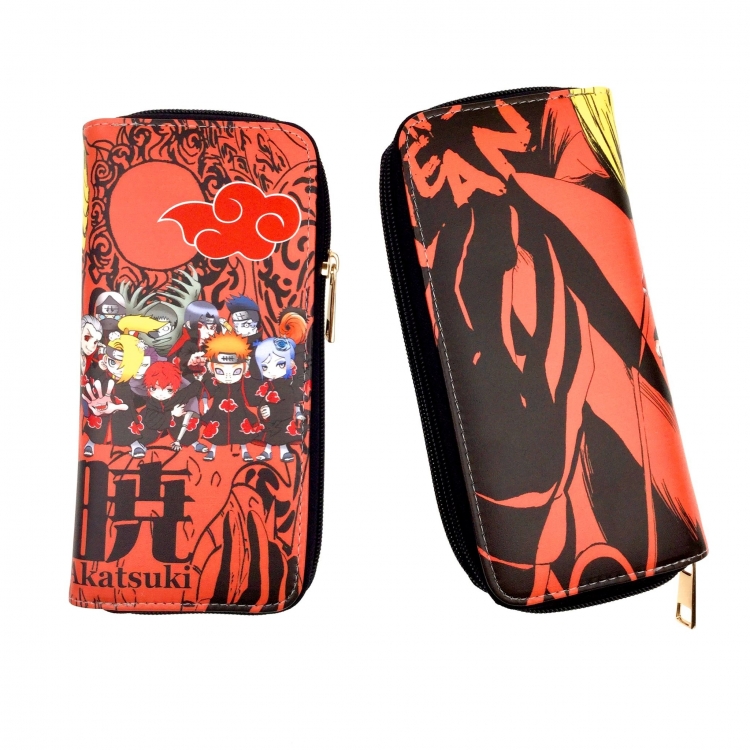 Naruto 1 Full Color Printing Long section Zipper Wallet Purse