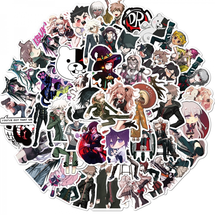 Dangan-Ronpa Doodle stickers Waterproof stickers a set of 50 price for 5 sets