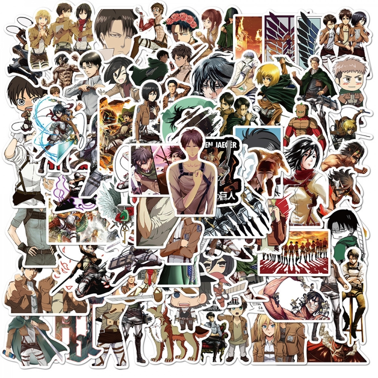 Shingeki no Kyojin Doodle stickers Waterproof stickers a set of 100 price for 5 sets