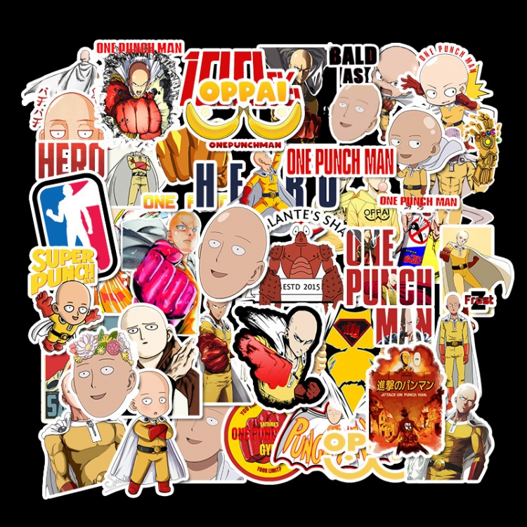 One Punch Man Doodle stickers Waterproof stickers a set of 49 price for 5 sets
