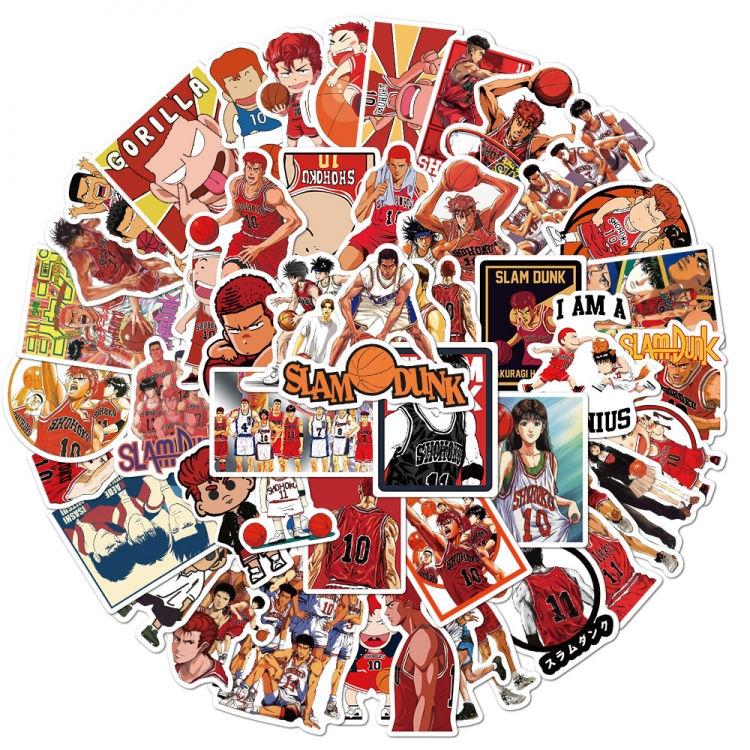 Slam Dunk Doodle stickers Waterproof stickers a set of 50 price for 5 sets