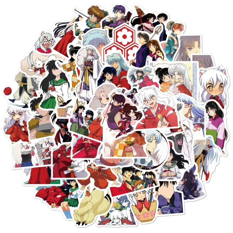 Inuyasha Doodle stickers Waterproof stickers a set of 50 price for 5 sets