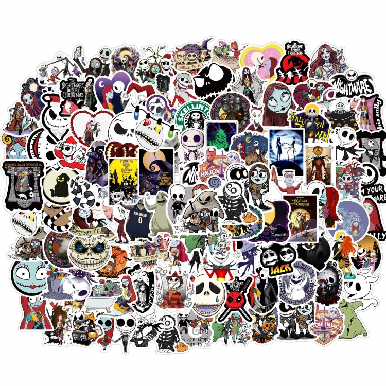 The Nightmare Before Christmas Doodle stickers Waterproof stickers a set of 100 price for 5 sets