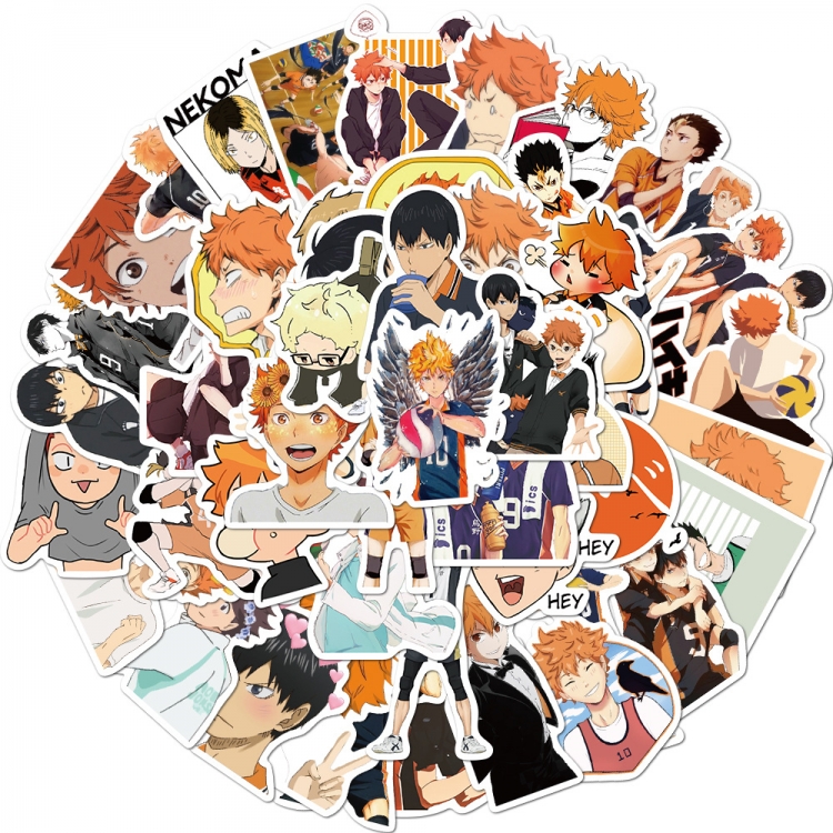 Haikyuu!! Doodle stickers Waterproof stickers a set of 50 price for 5 sets
