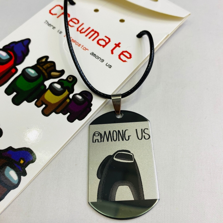 Among US Anime Stainless steel military necklace price for 5 pcs  5356