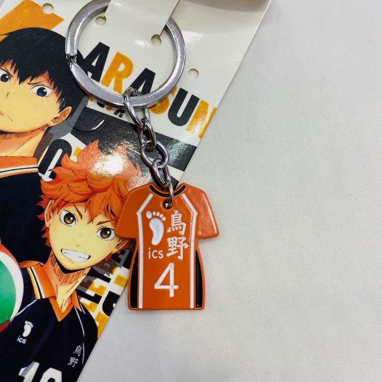 Haikyuu!! Cartoon Anime Stainless steel military key chain pendant 4615 price for 5 pcs