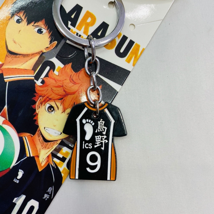 Haikyuu!! Cartoon Anime Stainless steel military key chain pendant 4636 price for 5 pcs