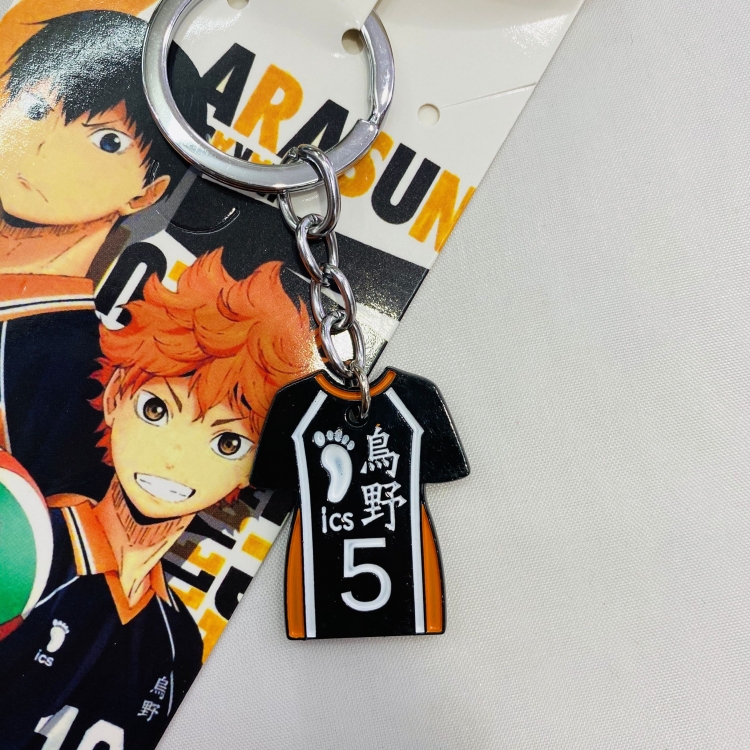 Haikyuu!! Cartoon Anime Stainless steel military key chain pendant 4622 price for 5 pcs