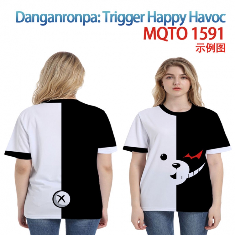Dangan-Ronpa Full color printing flower short sleeve T-shirt 2XS-4XL, 9 sizes MQTO1591