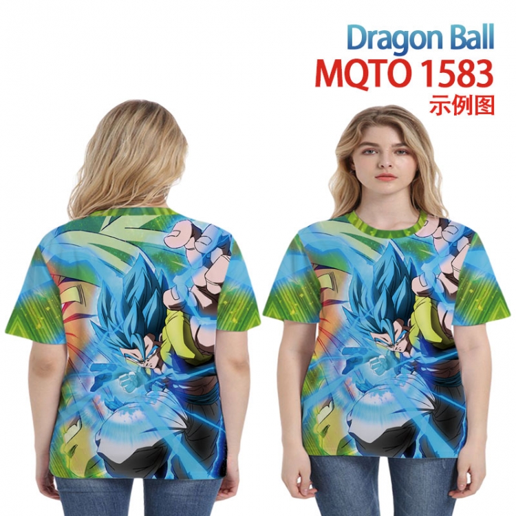 DRAGON BALL Full color printing flower short sleeve T-shirt 2XS-4XL, 9 sizes MQTO1583