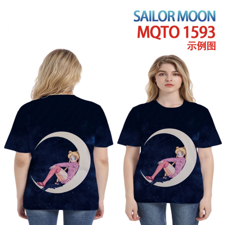 sailormoon Full color printing flower short sleeve T-shirt 2XS-4XL, 9 sizes MQTO1593