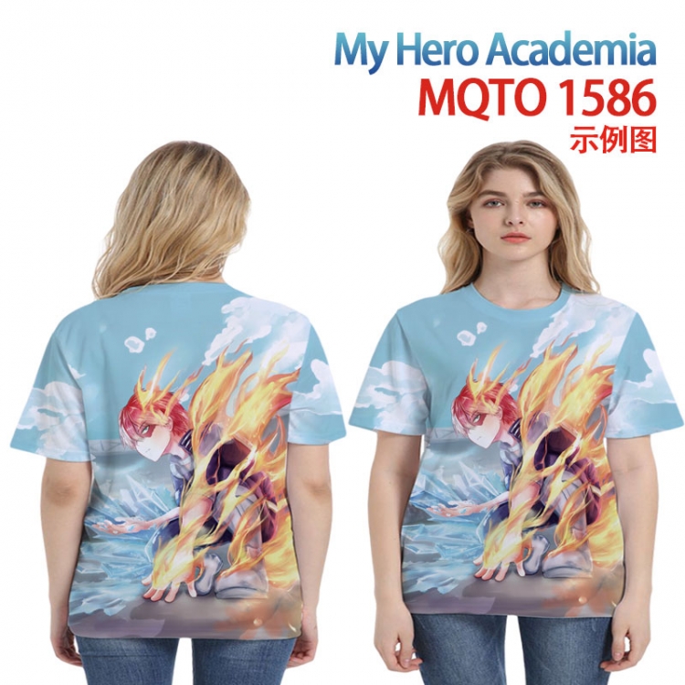 My Hero Academia Full color printing flower short sleeve T-shirt 2XS-4XL, 9 sizes MQTO1586