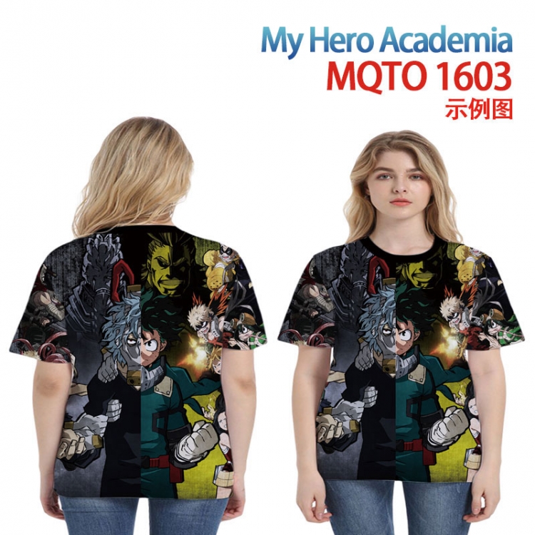 My Hero Academia Full color printing flower short sleeve T-shirt 2XS-4XL, 9 sizes MQTO1603