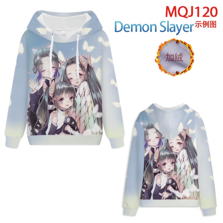 Demon Slaver Kimets hooded plus fleece sweater 9 sizes from XXS to 4XL MQJ120