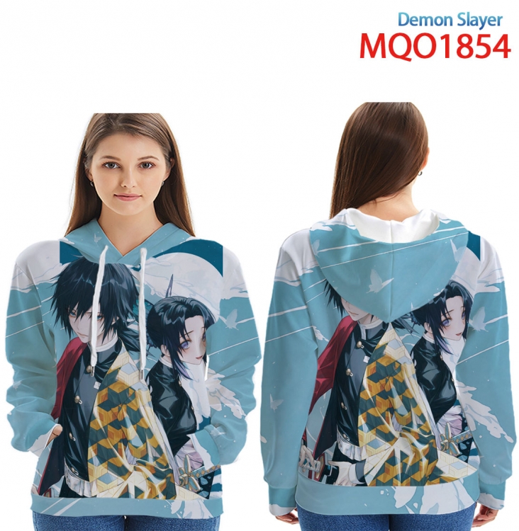 Demon Slayer Kimets Full Color Patch pocket Sweatshirt Hoodie EUR SIZE 9 sizes from XXS to XXXXL MQO1854