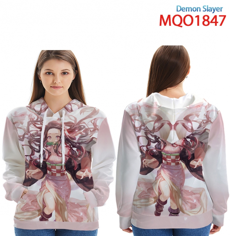 Demon Slayer Kimets Full Color Patch pocket Sweatshirt Hoodie EUR SIZE 9 sizes from XXS to XXXXL MQO1847