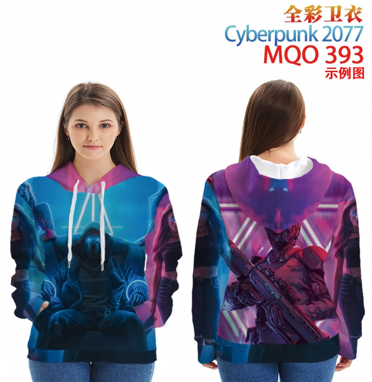 Cyberpunk 2077 Full Color Patch pocket Sweatshirt Hoodie EUR SIZE 9 sizes from XXS to XXXXL MQO393