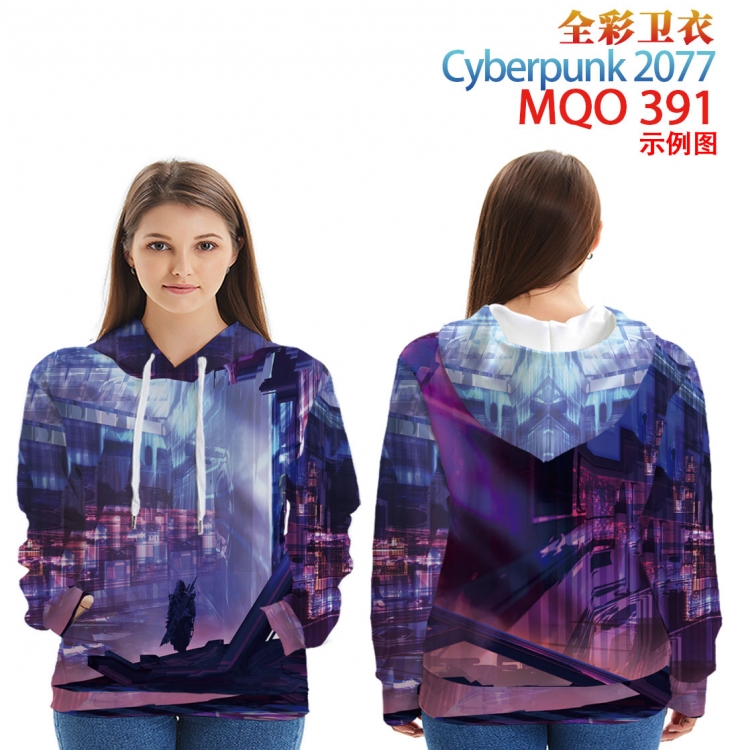 Cyberpunk 2077 Full Color Patch pocket Sweatshirt Hoodie EUR SIZE 9 sizes from XXS to XXXXL MQO391