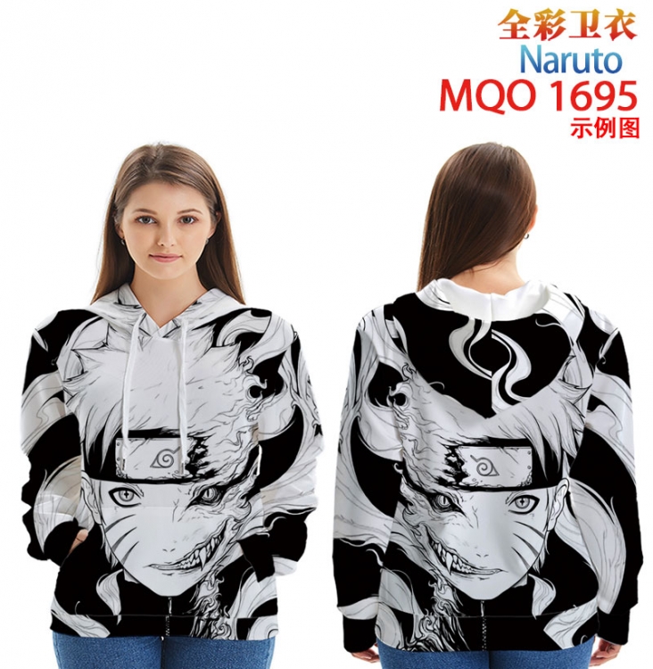 Naruto Full Color Patch pocket Sweatshirt Hoodie EUR SIZE 9 sizes from XXS to XXXXL MQO1695